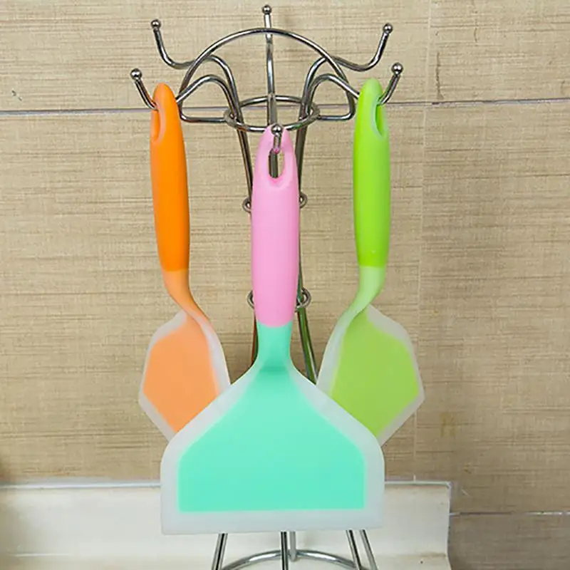 Силиконовая лопатка для мяса говядины, яиц, скребок для кухни, широкая пицца, толстая лопата, антипригарные перевороты, подъемники для пищи, кухонные принадлежности для дома.