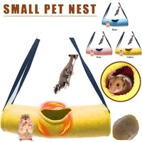 3 inch warm hammock hamster toy tunnel squirrel sugar glider parrot bird cotton nest small pet supplies