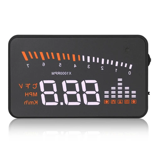 X5 автомобильный HUD Дисплей с головками OBD2 OBDII система предупреждения о превышении