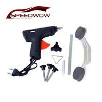 speedwow plastic car auto dent car repair kit ding diy car dent damage repair removal tool with glue stick gun portable