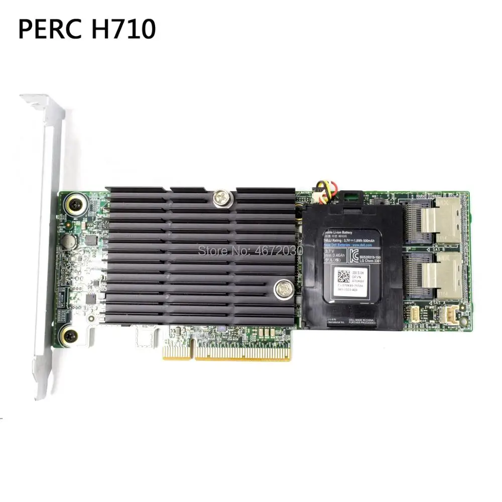 PERC H710 512MB 6 ГБ/сек. PCIe x8 SAS RaidController 0VM02C 017MXW 00GJKT включая. BBU 070K80|Платы расширения| |