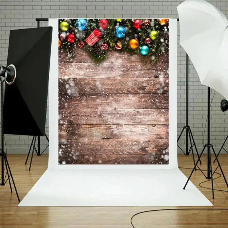3x5ft Рождественский шар Ретро виниловый студийный Фотофон реквизит для
