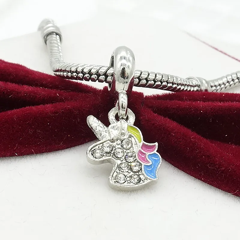 TTBEADS 1 шт лошадь серебро CZ Европейский Шарм бусы подходят 925 ожерелье браслет
