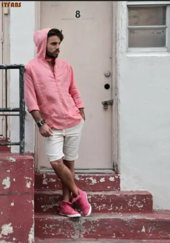 2019 fashion Spring men's casual hooded slim shirt V-neck long sleeved Solid Full Sleeve | Мужская одежда