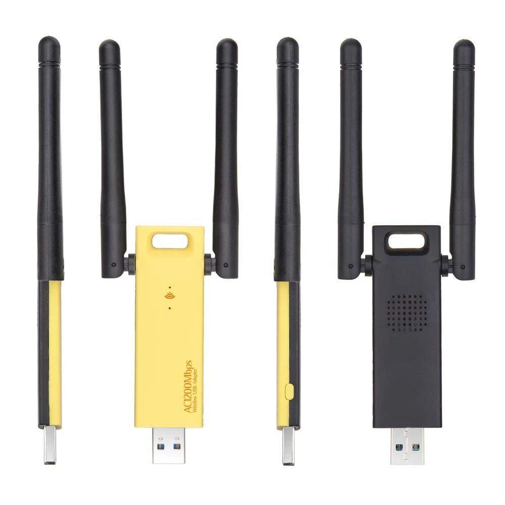 Настольный приемник AC Gigabit Двухдиапазонная беспроводная карта USB3.0 1200M