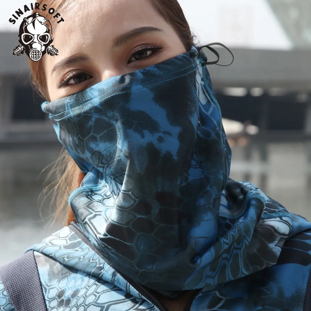 Военная армейская тактическая полумаска для страйкбола Камуфляжный принт