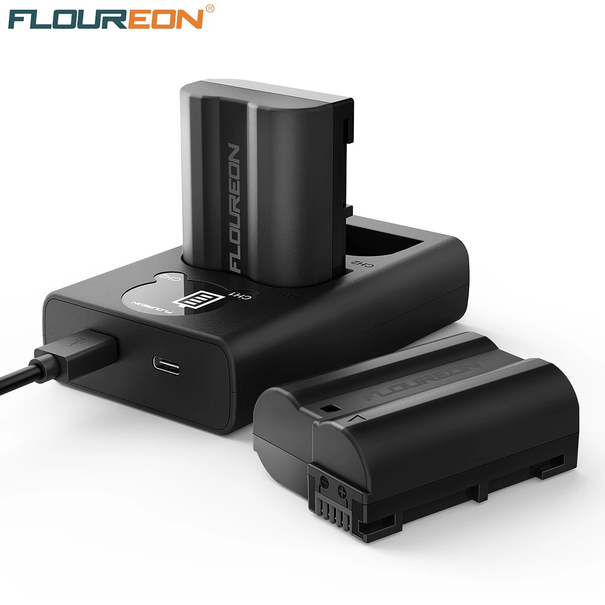 Floureon ENEL15 7 4 V 2100 мА/ч Камера батареи Зарядное устройство набор для Nikon D7000 D7100 D7200 D7500
