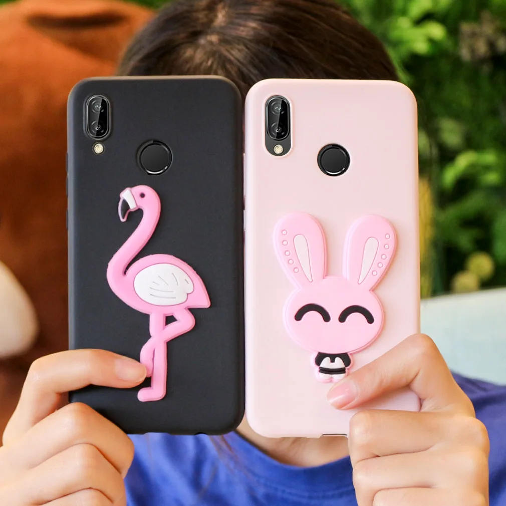 Мягкий чехол для huawei P20 Lite ультра тонкая задняя крышка силиконовый 3D бренд