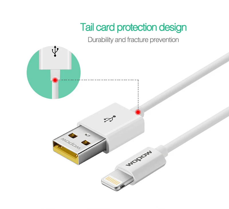 Usb кабель WOPOW для iPhone X Xs Max XR 2A быстрое устройство зарядки данных 8 7 6 6splus зарядный usb