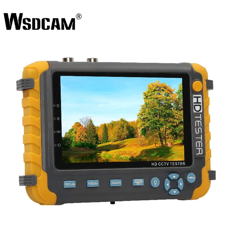 Новый 5 дюймовый TFT LCD HD 5MP TVI AHD CVI CVBS Аналоговый тестер камеры безопасности монитор