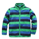 Новинка 2021, демисезонные детские толстовки с капюшоном для мальчиков и девочек, флисовые куртки и пальто в полоску, Детская толстовка для девочек