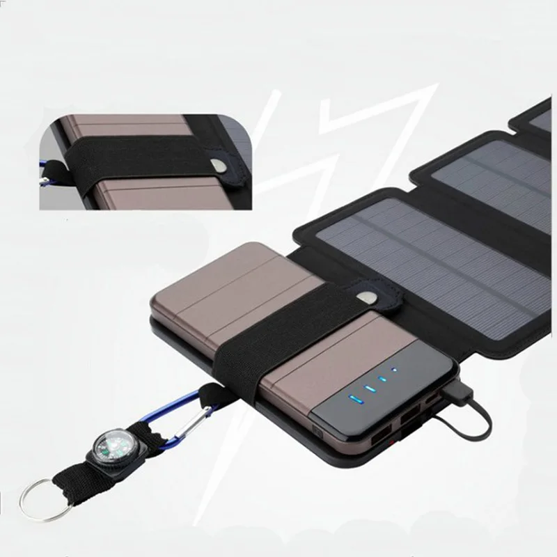 Складной внешний аккумулятор Floureon 10 Вт 5 В 2 1 а с выходом USB портативные солнечные
