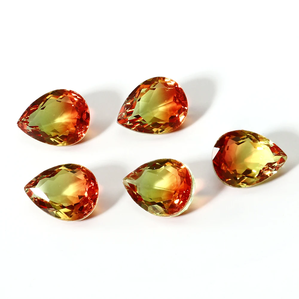 7x9 мм арбуз драгоценный камень 2 3 ct капли воды вырезают свободные камни высокое