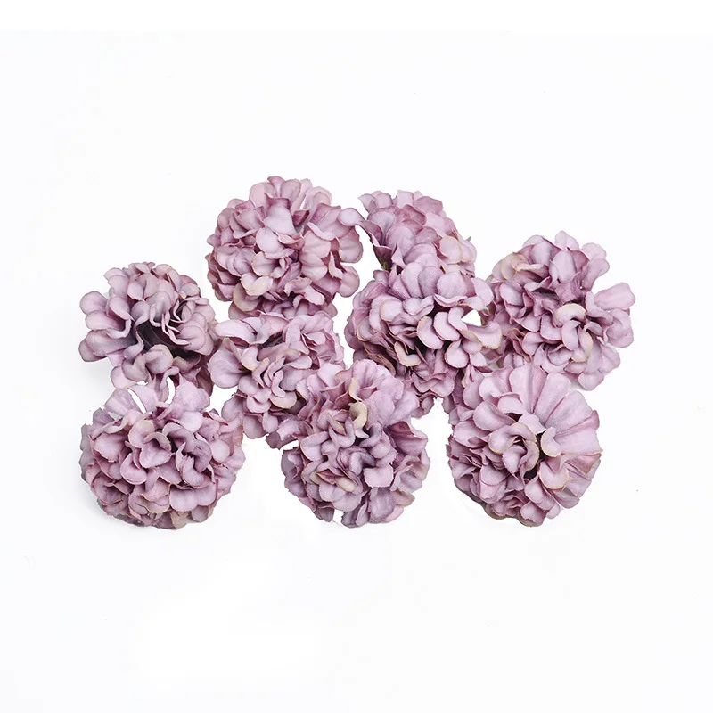 Hot Sale 10PCS/Set 4.5CM Artificial Flower Head Hydrangea Silk Gift Wedding Party Handmade DIY Home Decoration | Дом и сад