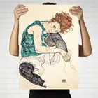 Настенное художественное изображение vнепромокаемое, Постер для домашнего декора, картины маслом для гостиной, австрийский Egon Schiele