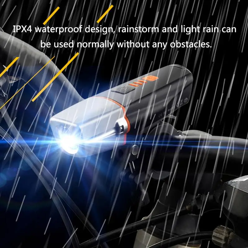 Bicycle Light USB Charging Super Bright 400 Lumens Sensing Vibration Riding Lights Safety | Спорт и развлечения