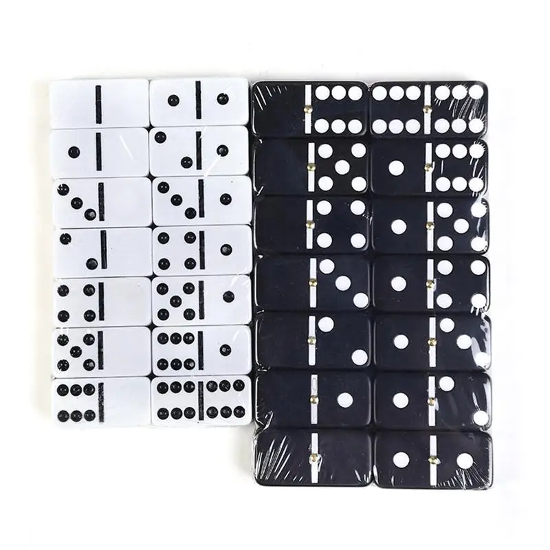 28 шт. Набор цветных домино в горошек простая забавная пластиковая игрушка