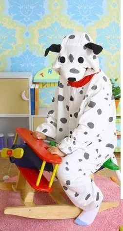 Dropshipping Anime Onesie Sleepwear Polar Fleece Cartoon Dalmatians Pajamas Adult Pyjamas Party in Stock for Adults |