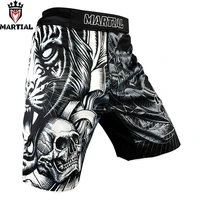 martial the tiger mma shorts boxing short mma four way stretch fitness shorts kickbox trunks training shorts men