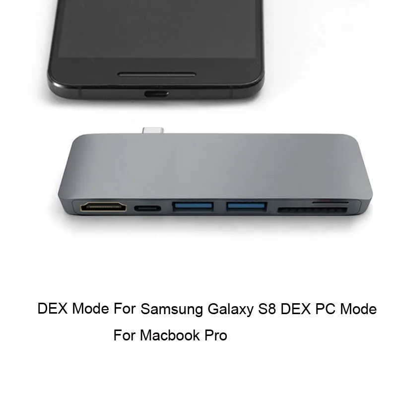 Usb type C концентратор к HDMI 4 К адаптер для samsung S8 Dex режим Thunderbolt 3 USB 0 с PD SD TF слот карт