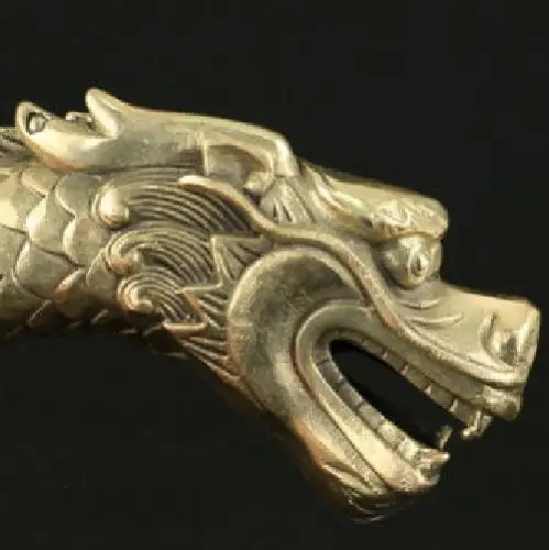 Новинка литой бронзовый высокий дракон трость головка сборная металлическая