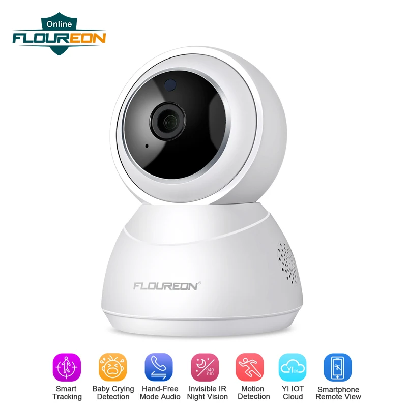 Floureon Yi dome камера 1080 P панорамирование/наклон/зум Беспроводная IP система
