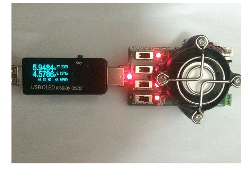 USB резистор dc электронная нагрузка с переключателем регулируемый 3 тока 5V1A/2A/3A