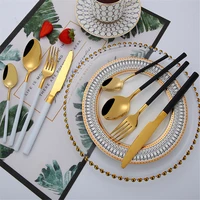 chic 304 stainless steel glossy wood tableware set silver dinnerware sets western european food knife fork teaspoon 4pcs
