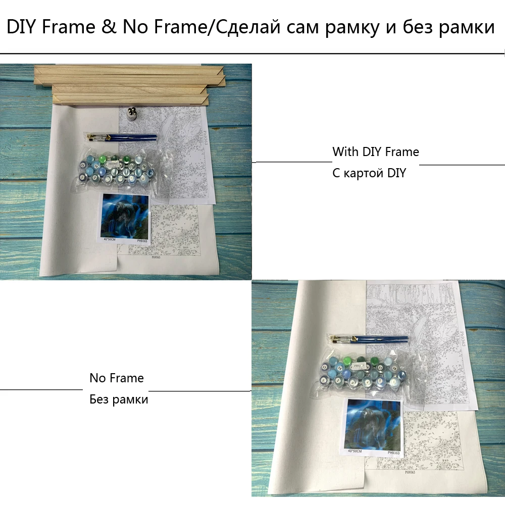 CHUNXIA Рамка DIY живопись по номерам леди и виолончель Акриловая картина