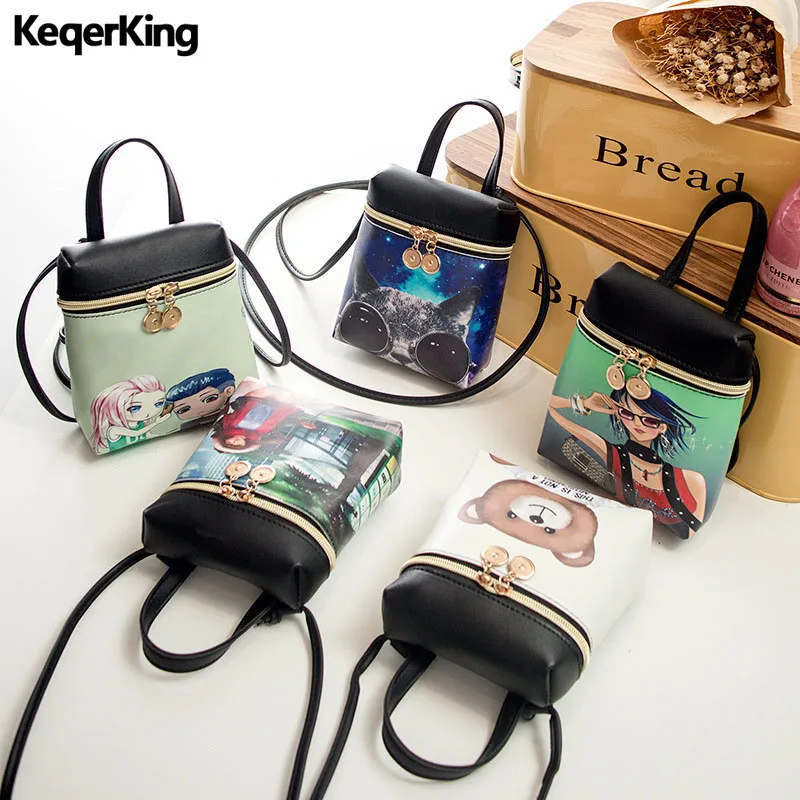 Для женщин Pu рюкзак досуг Back Pack мини Travle женский милый сумка с рисунком Стиль