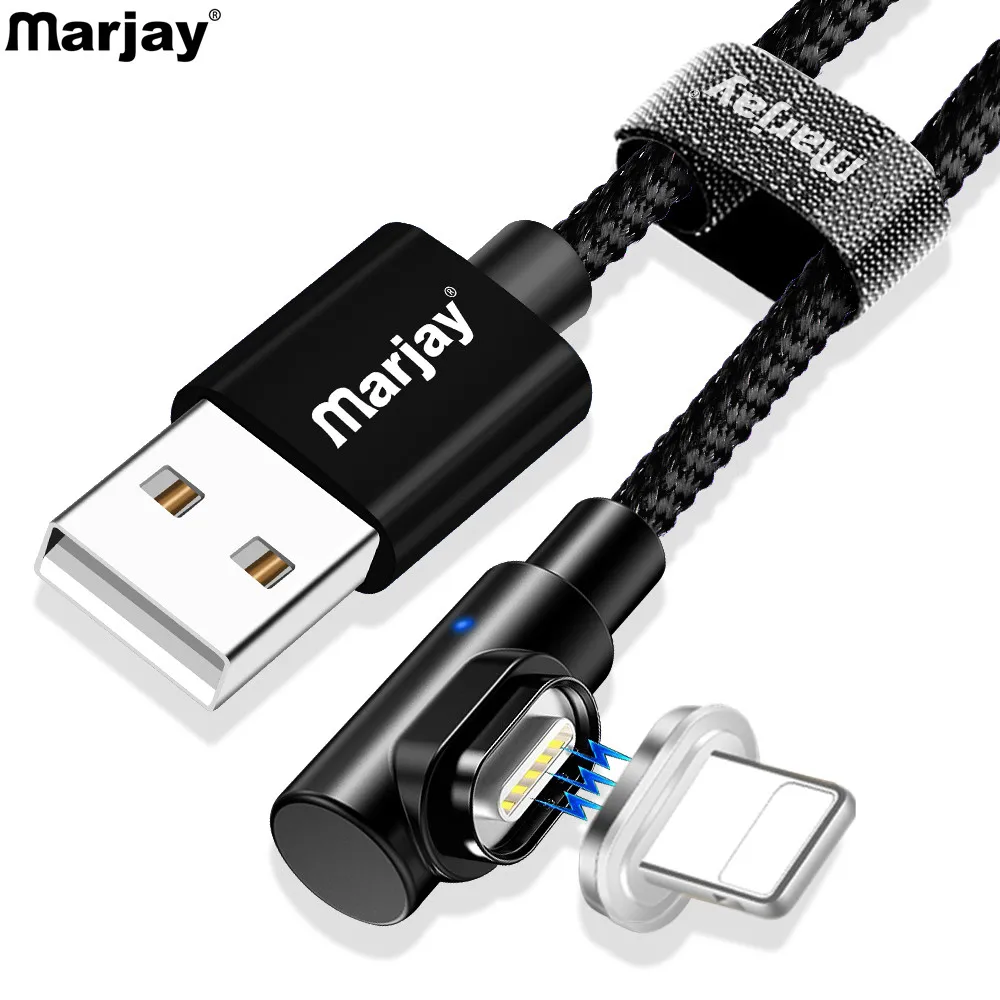 Магнитный кабель Marjay для iPhone XS XR Max X быстрое зарядное устройство зарядный Дата