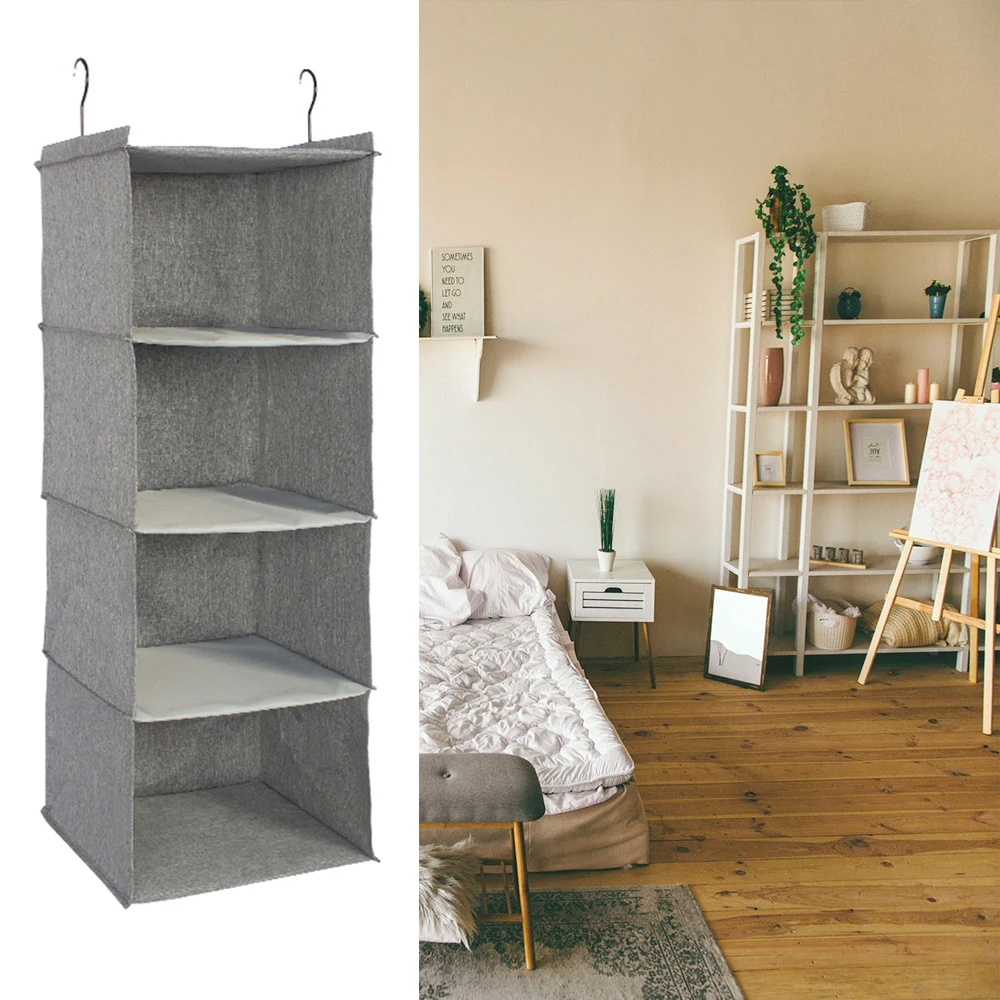 4 шкаф с полками висячая сумка для хранения настенный разное тканевый хлопковый