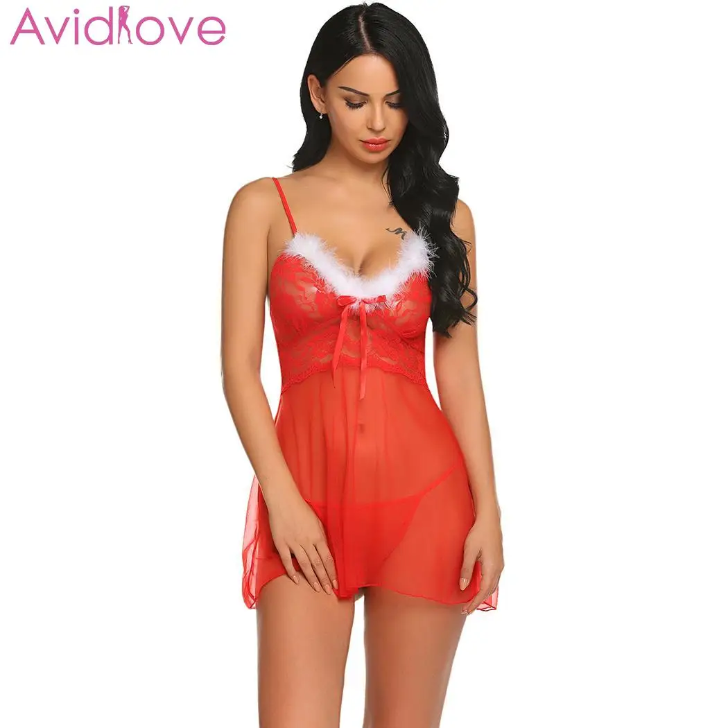 Сексуальное нижнее белье Avidlove Сетчатое кружевное соблазнительное ночное в стиле