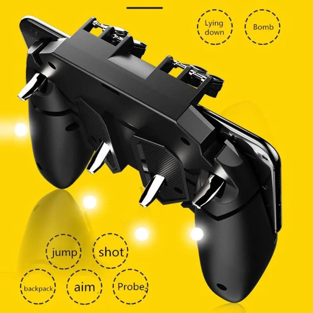 Мобильный контроллер PUBG геймпад кнопка оборот шесть пальцев операционный