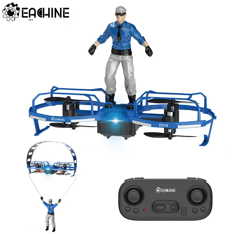 Eachine E019 2-осевой RC трюк парапланерный режим полета с режимом удержания высоты беспилотный мини-Квадрокоптер RTF