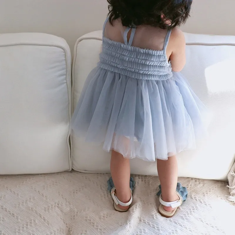 Ruched Toddler Dress Girls Sleeveless Pink Blue Patchwork Baby Dresses Girl Summer 2019 Ball Gown Sundress Birthday Party New | Детская