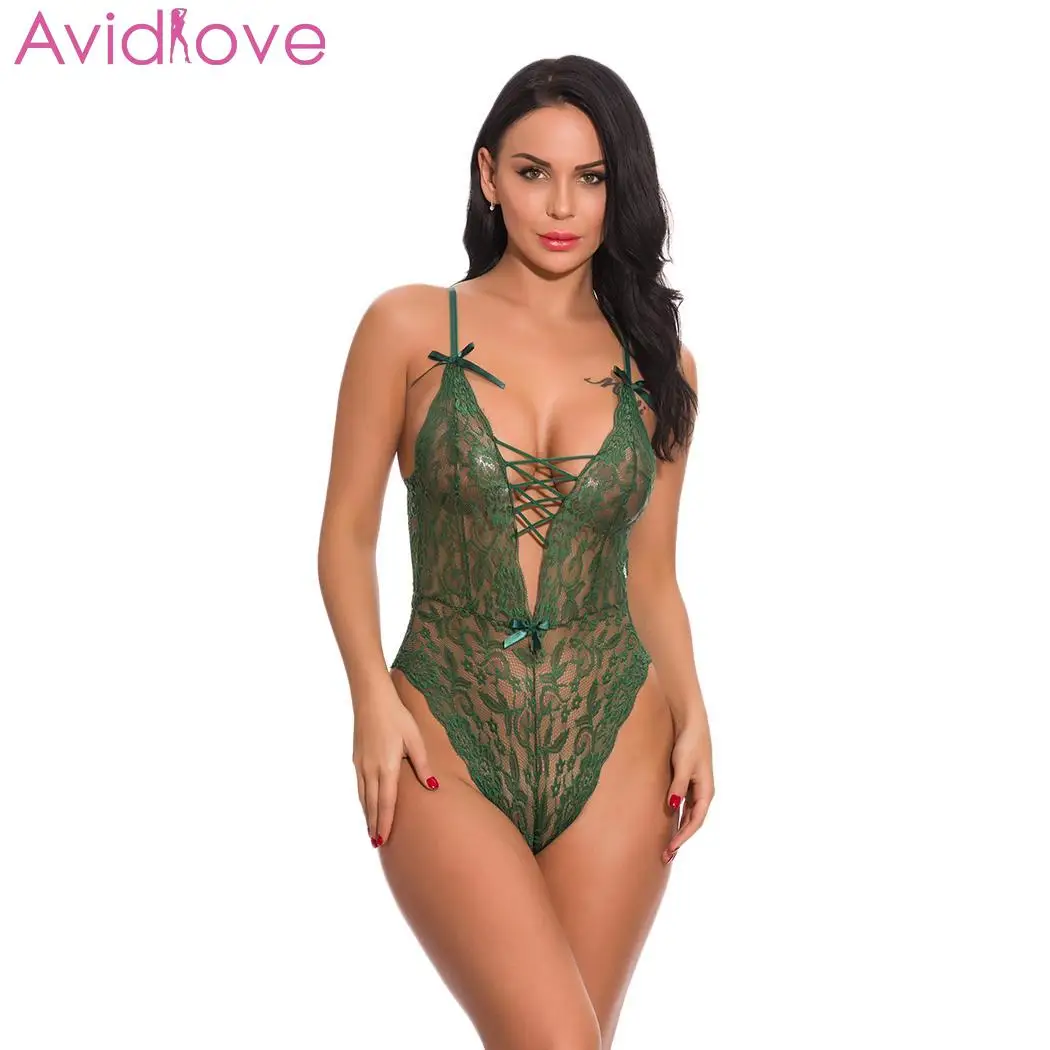 Avidlove боди с бантом кружевное сексуальное женское белье нижнее на тонких