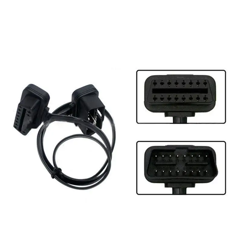 BEESCLOVER 60 см диагностический кабель OBD2 удлинитель для 16Pin 8 сердечника кабеля