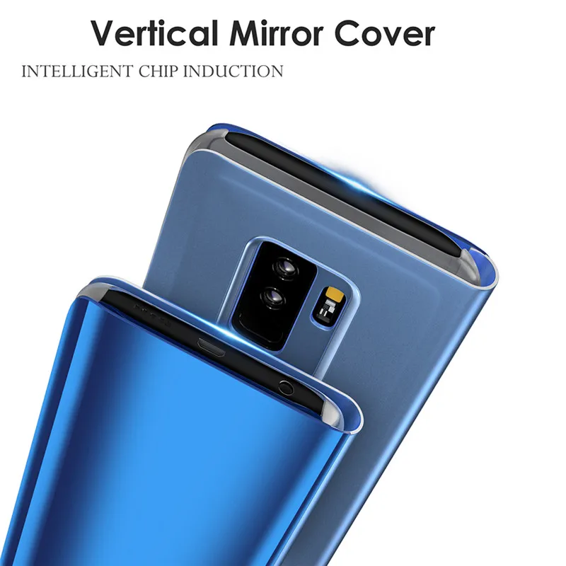 Чехол-книжка Smart mi rror View для Xiao Red Note 7 Pro Чехол 9 x 2 Max 3 A1 5C 6x 8 Lite SE кожаный чехол |