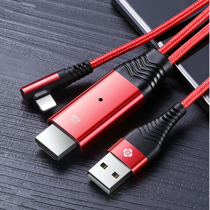 Для iPhone HDMI кабель 4k HD 3 5 M 8pin к HDTV ТВ адаптер для Lightning Apple iPad Air iOS конвертер с USB