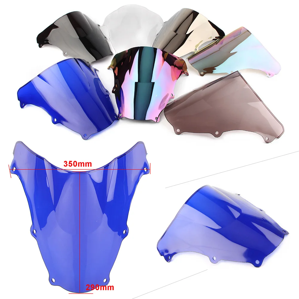 Лобовое стекло мотоцикла двойной пузырь для Suzuki SV650 SV650S 2003 2012 & SV1000 SV1000S 2008 ABS
