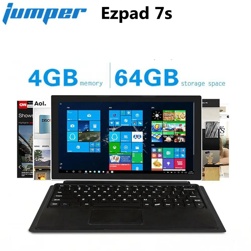 Jumper Ezpad 7 s 2 в 1 планшетный ПК 10 8 &quotIntel Cherry Trail Z8350 Quad Core1.44 92 ГГц 4 Гб ОЗУ 64 ПЗУ 2.0MP