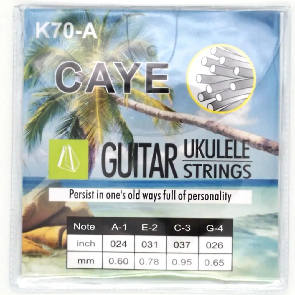 4 шт./компл. Гавайская гитара укулеле нейлоновые струны сердечник пластиковая