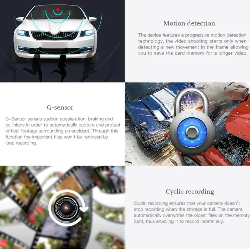 5V двойной объектив 2.7in LCD HD Автомобильная DVR камера GPS регистратор g сенсор