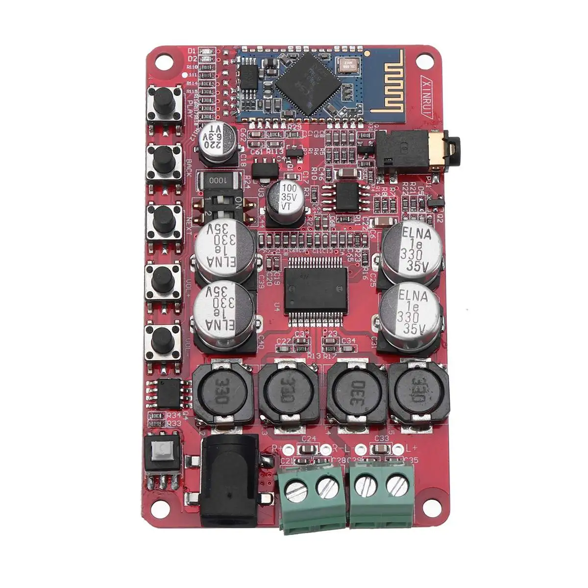 LEORY TDA7492P 2*50 Вт беспроводной bluetooth 4,0 аудио цифровой приемник усилитель доска Музыка Усилитель мощности доска с Чехол