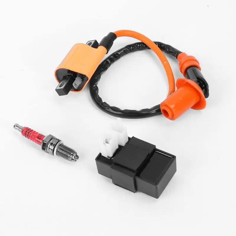 VODOOL High Performance Ignition Coil 6 Pin AC CDI D8TC Spark Plug for CG 125 150 200 250 CC ATV DIRT BIKE Plugs | Автомобили и