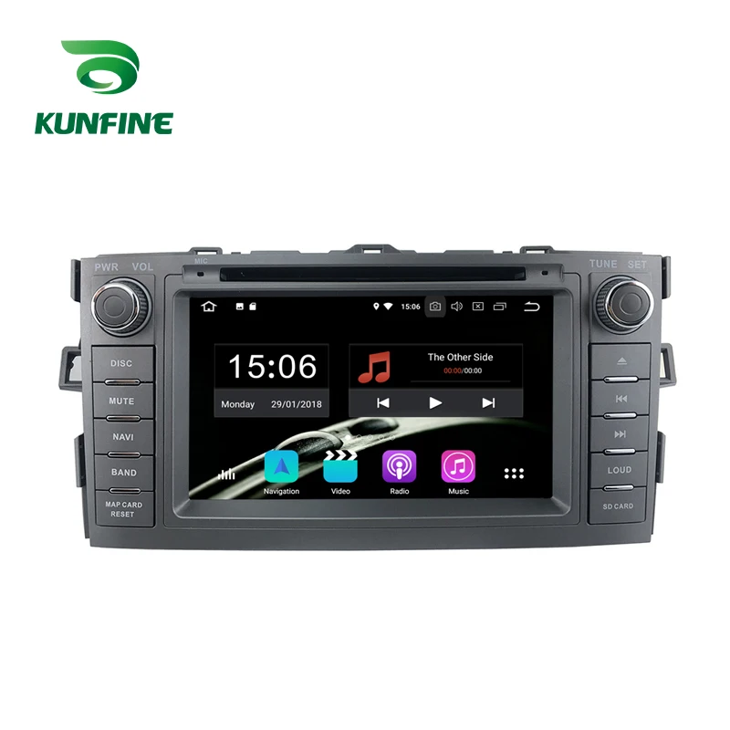 Мультимедийный плеер PX6 A72 Android 9 0 Core 4 Гб ОЗУ 64 ПЗУ DVD GPS Автомагнитола для Toyota Auris 2008