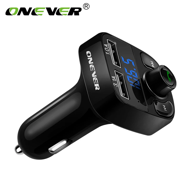 Беспроводной Bluetooth FM передатчик 3.1A зарядных порта USB для автомобиля Зарядное
