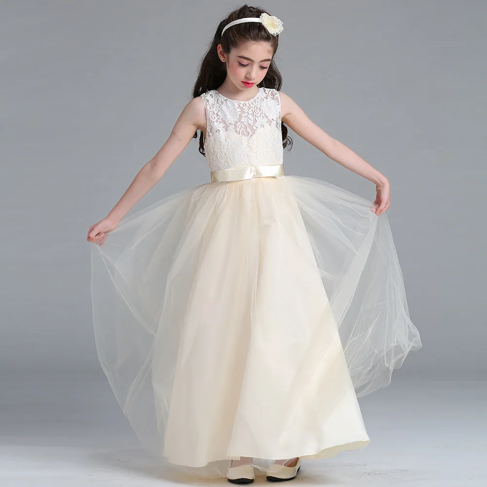 Children's Evening Dress Mop Long Girl's Summer Piano Player Performing Girl Party | Детская одежда и обувь