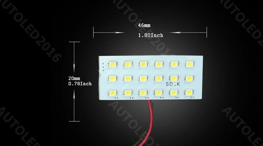T10 W5W Festoon BA9S адаптер Светодиодный 18 чипов 1210 3528 SMD светодиодный светильник для